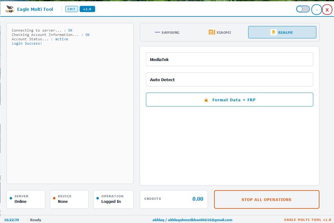Realme Tool Interface